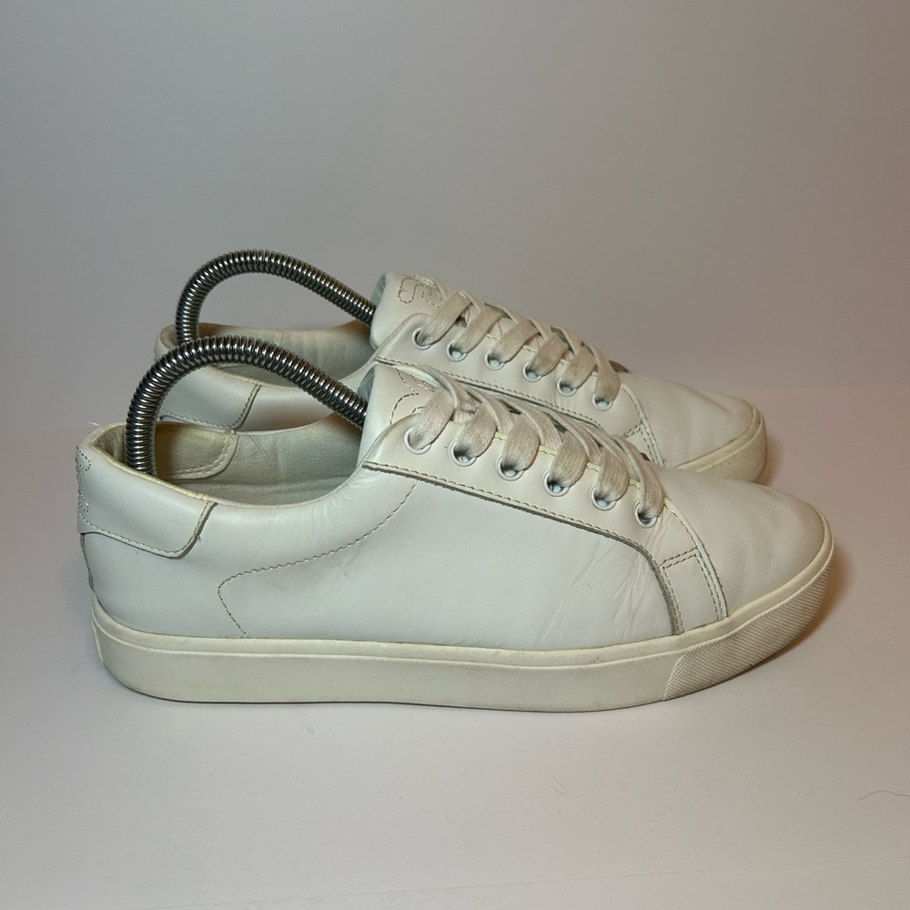 Say Edelman Ethyl Sneakers Leather White Size 8.5